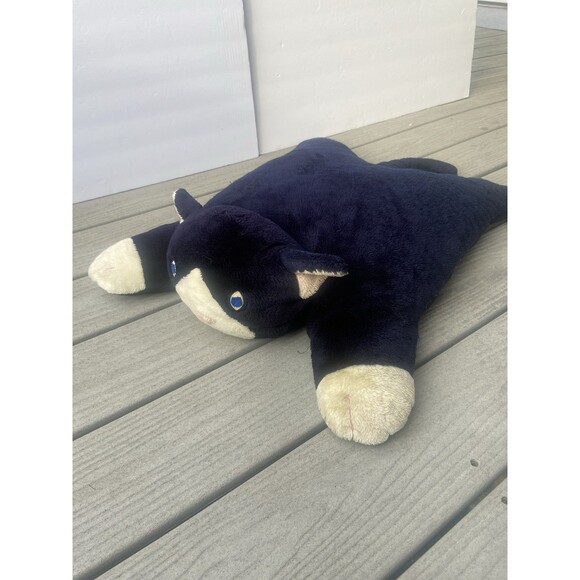 VTG My Slumber Mate Black & White Cat Plush Pillow Rare 23" Walmart Exclusive - Picture 7 of 16